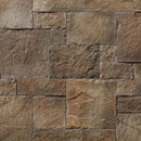 manufactured stone veneer ashlar pattern petra coffee handmade S11CF 101242 product shot closeup