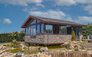 manufactured stone veneer slate look grand canyon coffee handmade S12CF 318780 installed facade cottage