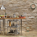 manufactured stone veneer slate look grand canyon pearl handmade S12PR 101245 installed kitchen wall clock