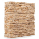 manufactured stone veneer slate look inka sand handmade S19SN 317860 installed corner shot