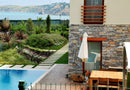 manufactured stone veneer slate look Sierra ash sand mixed handmade installed wall modern house swimming pool