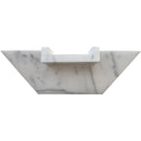 Carrara White Marble Natural Stone Pool Square Cascade Water Bowl