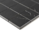 Marquina Nero Lux Glossy Straight Joint 2x2 Porcelain Mosaics 12x12