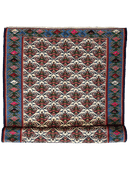 Masterpiece Vintage Persian Senneh Kilim Runner Rug 4’ x 9’