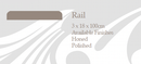matching marble trail polished MEGBR02 profile view