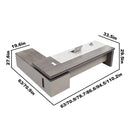 Purdue · Modern L-Shaped Executive Desk