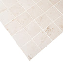 mayra white limestone 24x24 brushed angle view