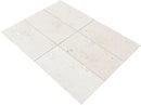 mayra white limestone 24x48 honed angle view