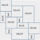 Philadelphia Antique Pattern Brushed, Chiseled, and Partially Filled - Full Truckload pattern layout