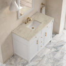 James Martin Bellshire 48" Single Bathroom Vanity, Bright White