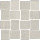 Milestone North White Mosaic B Stone Look Porcelain Mosaics 12x12