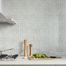 Ming Green Polished Basket Weave Marble Mosaics 12x12