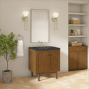 James Martin Laurent 30" Dual Mount Single Bathroom Vanity, Honey Oak