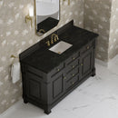 James Martin Brookfield 60" Single Bathroom Vanity, Black Onyx