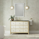James Martin Celeste 48" Single Bathroom Vanity, Sunwashed Oak with Embossed Shagreen Drawer Fronts