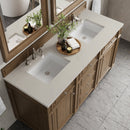 James Martin Bristol 60" Double Bathroom Vanity, Saddle Brown