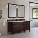 James Martin Brittany 72" Double Bathroom Vanity, Burnished Mahogany