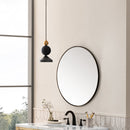 James Martin Rohe 30" Mirror, Matte Black