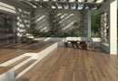 Seramiksan Color Body Porcelain Floor and Wall Tile 8"x48" Matte Monte Verde Olive SKU 905402 installed on floor