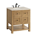 James Martin Breckenridge 30" Single Bathroom Vanity, Light Natural Oak
