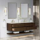 James Martin Allamari 72" Floating Double Bathroom Vanity, Sable