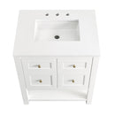 James Martin Breckenridge 30" Single Bathroom Vanity, Bright White