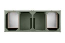 James Martin Chicago 60" Single Bathroom Vanity, Smokey Celadon