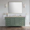 James Martin Chicago 60" Single Bathroom Vanity, Smokey Celadon