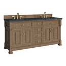 James Martin Brookfield 72" Double Bathroom Vanity, Pecan