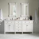 James Martin Brittany 72" Double Bathroom Vanity, Bright White