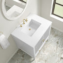 James Martin Myrrin 30" Single Bathroom Vanity, Bright White