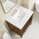 James Martin Myrrin 30" Single Bathroom Vanity, Mid-Century Walnut