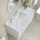 James Martin Myrrin 48" Single Bathroom Vanity, Bright White