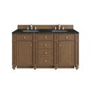 James Martin Bristol 60" Double Bathroom Vanity, Saddle Brown