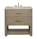 James Martin Lucian 36" Single Bathroom Vanity, Pebble Oak