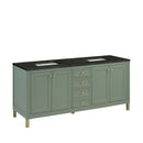 James Martin Chicago 72" Double Bathroom Vanity, Smokey Celadon