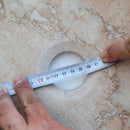 Beige Natural Travertine Stone Round Vessel Bathroom Sink 18 Inch Honed
