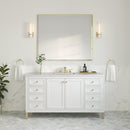 James Martin Chicago 60" Single Bathroom Vanity, Glossy White