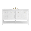 James Martin Breckenridge 60" Single Bathroom Vanity, Bright White