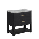 James Martin Lucian 36" Single Bathroom Vanity, Carbon Oak