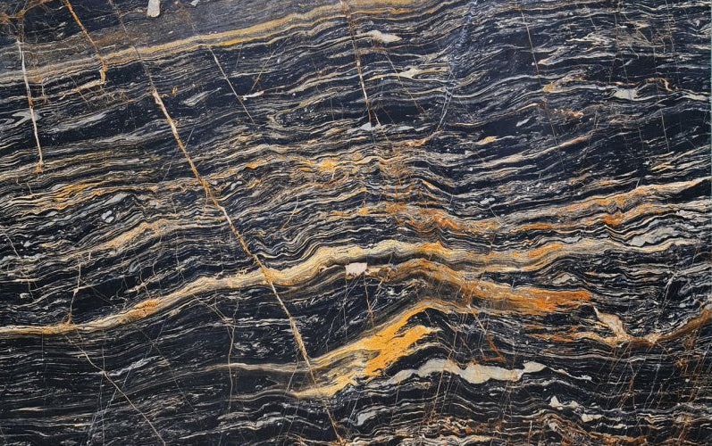 nero picasso black marble slabs polished 2cm product shot wide view