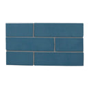 Marine Current Glossy Glazed Terracotta Tiles 2 1/8x7 1/2