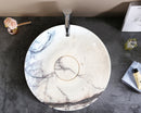 New York Marble Natural Stone Above Counter Sink Polished (D)15.5"  (H)4.5"