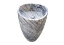New York Marble Designer Pedestal Stand-Alone Sink (W)22" (L)22" (H)34" product shot