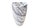 New York Marble Designer Pedestal Stand-Alone Sink (W)22" (L)22" (H)34" front view