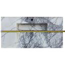 Modern White Marble Bathroom Wall Mount Sink Polished