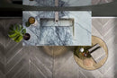 Modern White Marble Bathroom Wall Mount Sink Polished