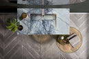 New York Marble Wall-mount Bathroom Sink Hidden Drain Polished (W)20" (L)40" (H)8"