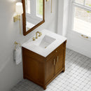 James Martin Bellshire 30" Single Bathroom Vanity, Honey Oak