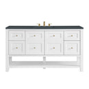 James Martin Breckenridge 60" Single Bathroom Vanity, Bright White